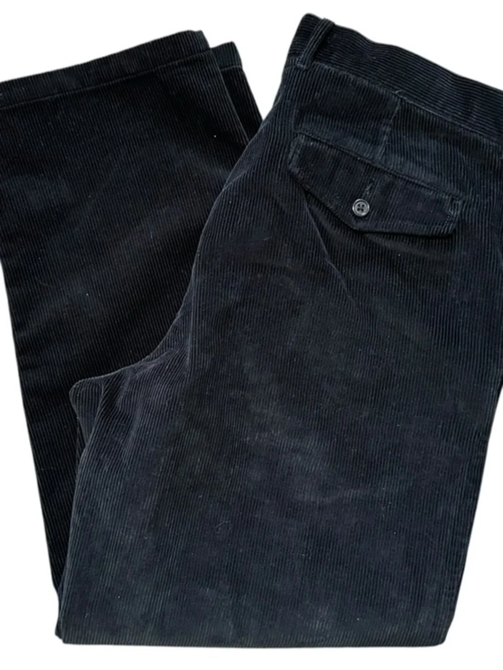 J. Crew Vintage Men's Size 36 x 30 Black Corduroy Trousers Pants